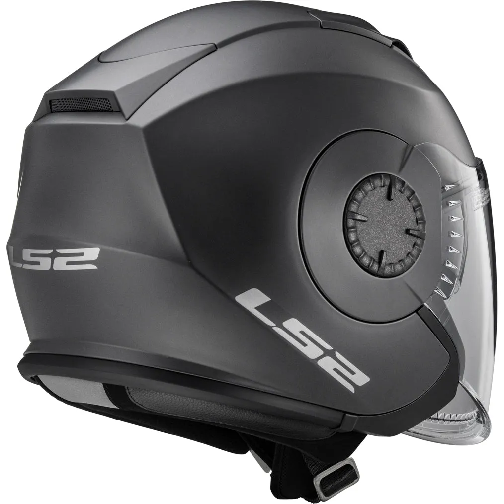 LS2 Helmets Verso Solid Motorcycle Open Face & 3/4 Helmet