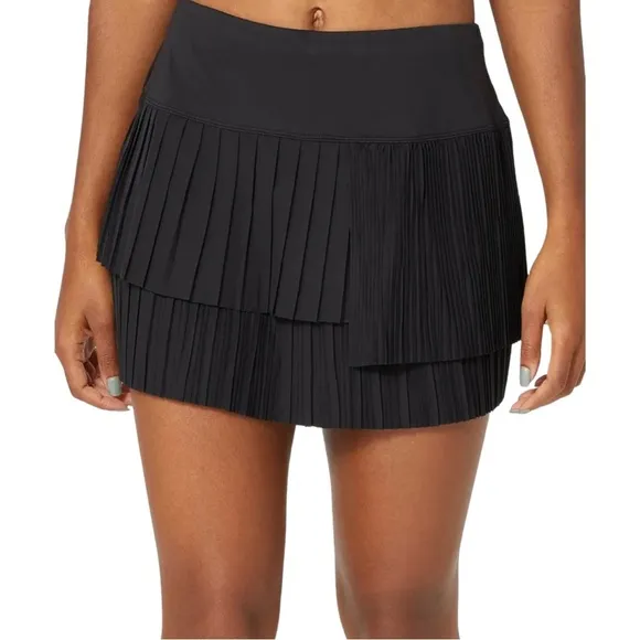Lucky in Love - Size Large - Black Pleated Layered Tennis Skirt   Shorties - NWT