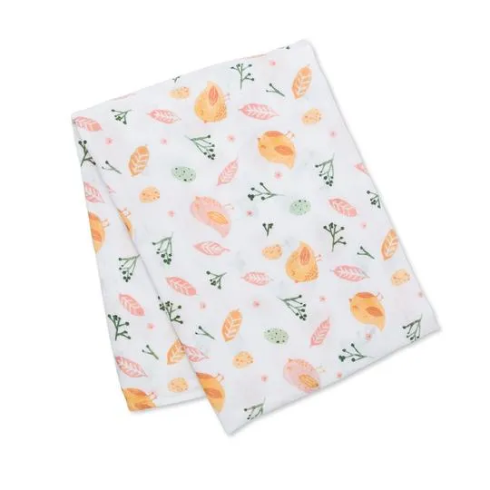 Lulujo Muslin Swaddle - Birds