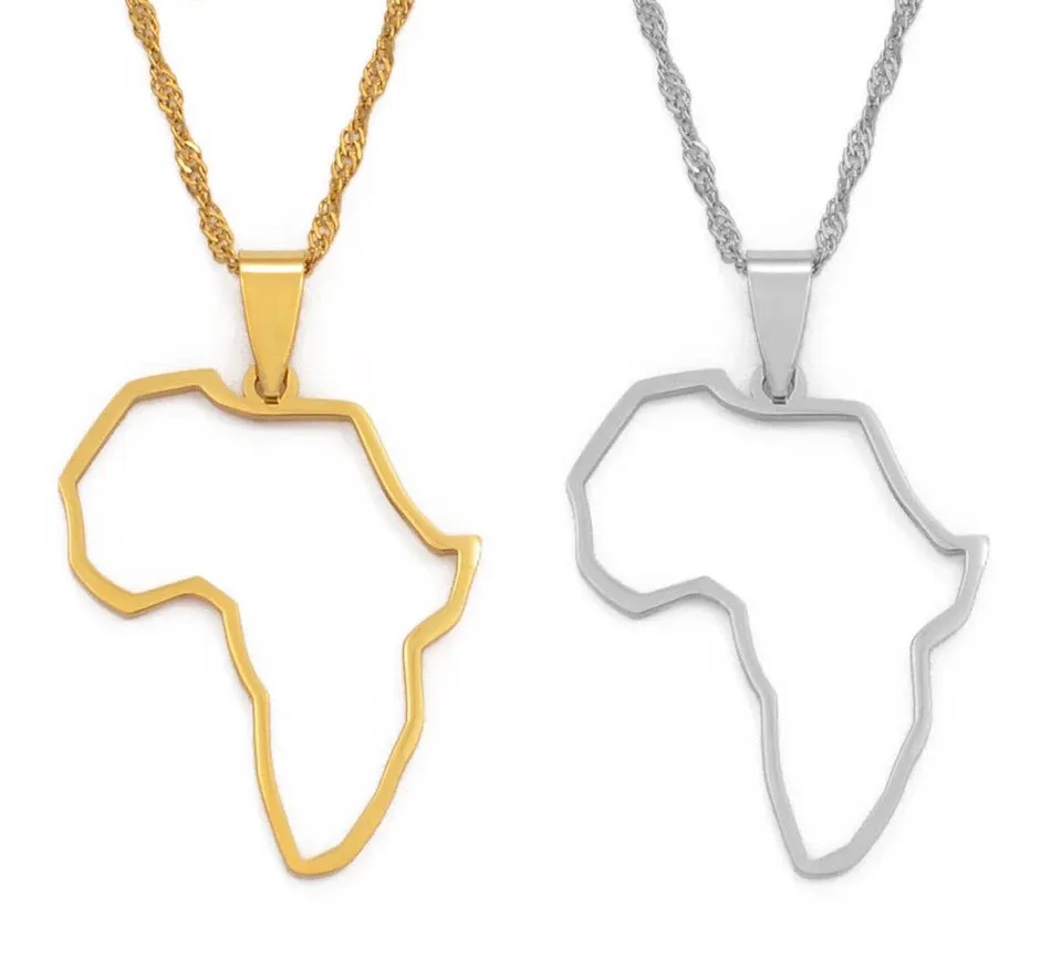 MAMA AFRICA OUTLINE NECKLACE SET