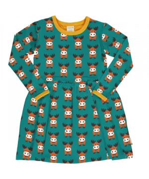 Maxomorra Long Sleeve Spin Dress - Nordic Moose