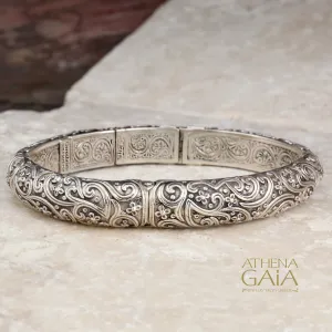 Meadow Breeze Sterling Silver Bangle Bracelet