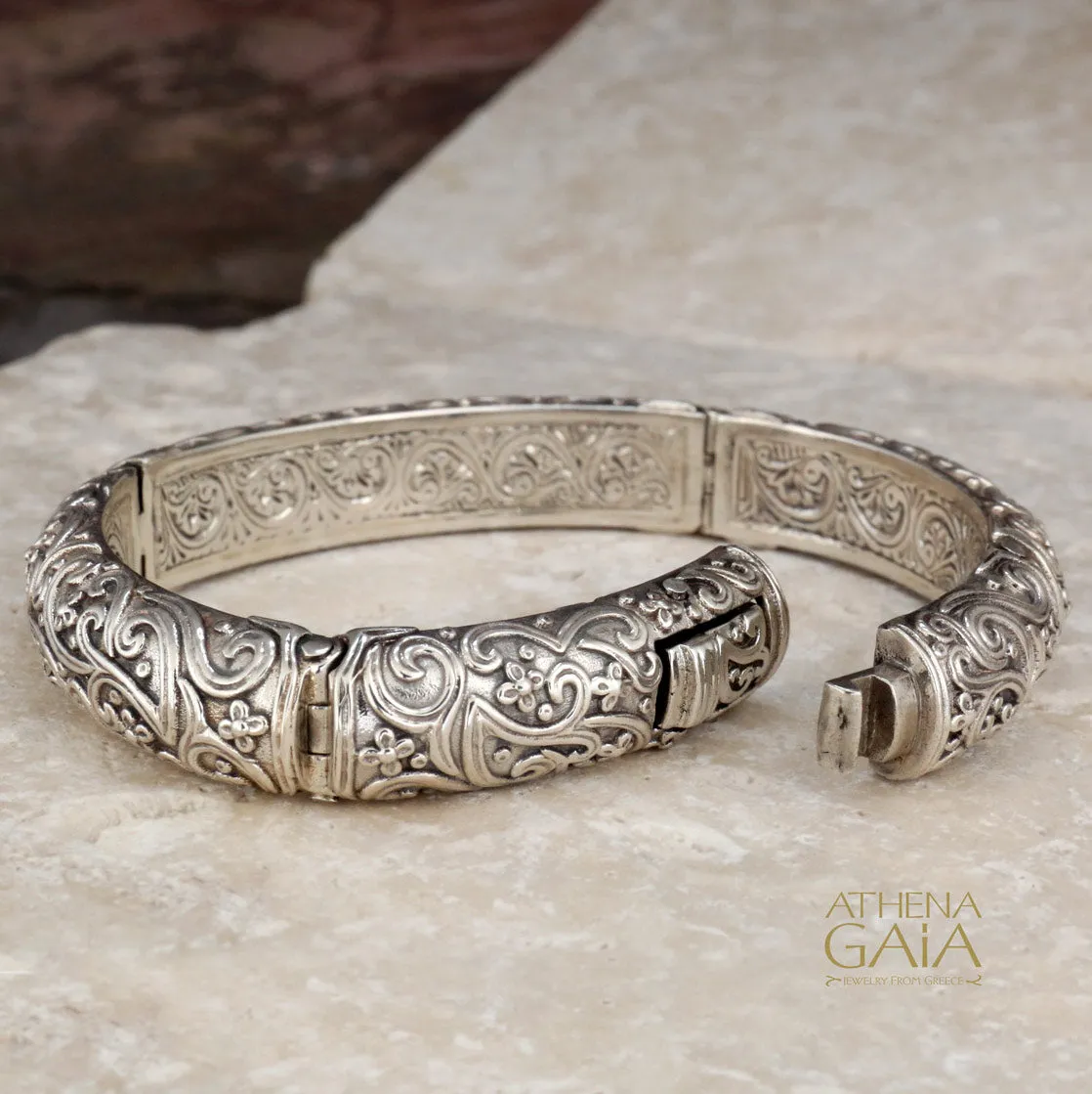 Meadow Breeze Sterling Silver Bangle Bracelet