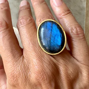 Mia Labradorite Statement Ring