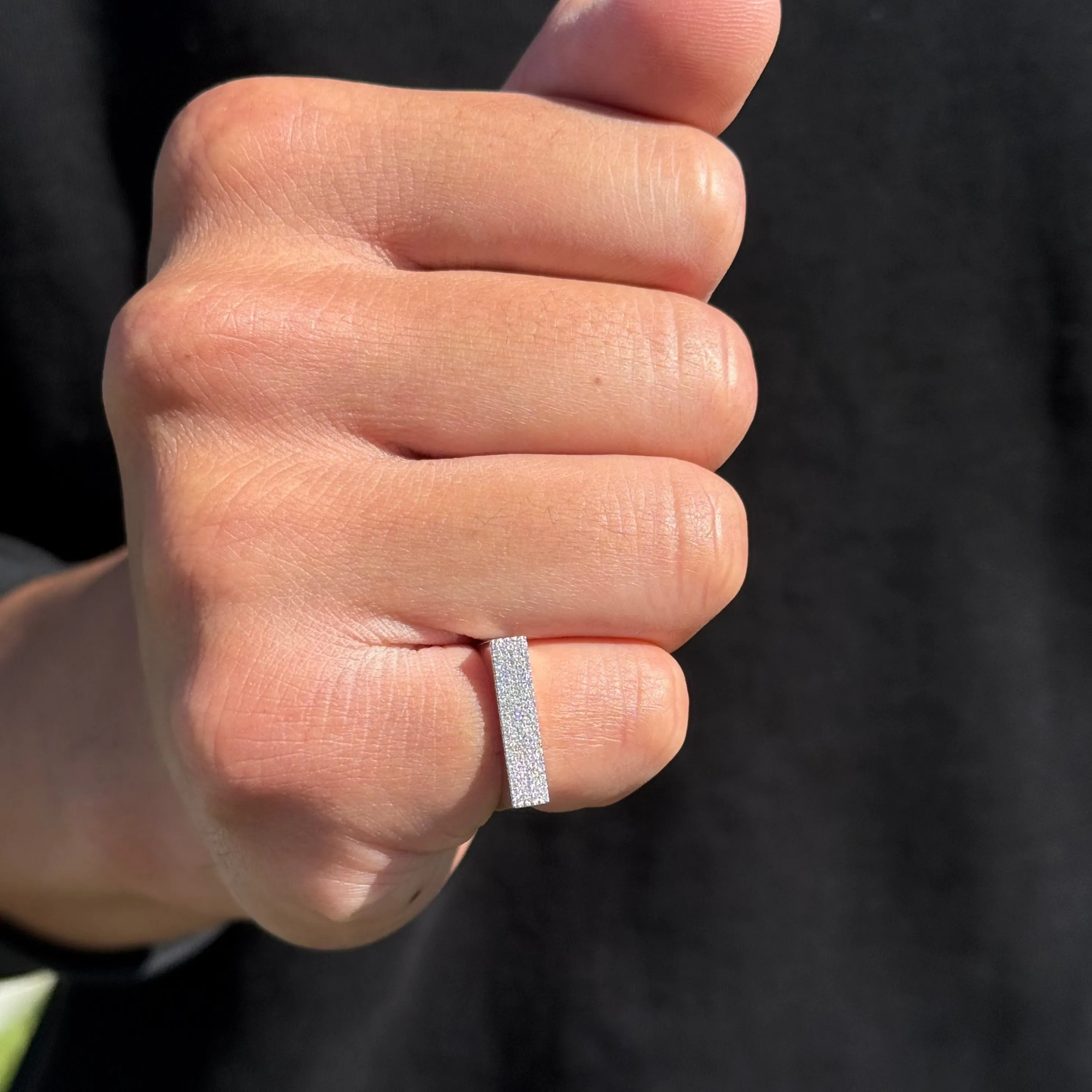 Micro Pavé Diamond Knuckle Ring