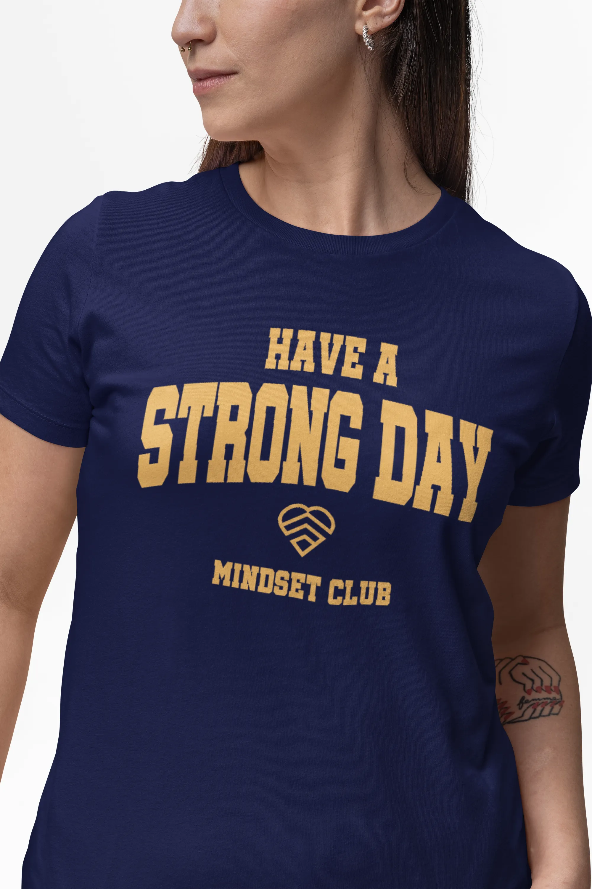 Mindset Club Statement Shirt - Navy