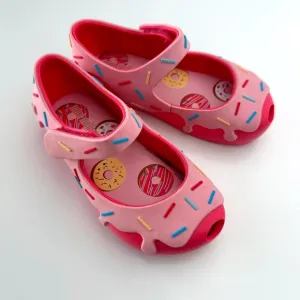 Mini Melissa Toddler Girl Ultragirl Donut Flat Shoe size 8