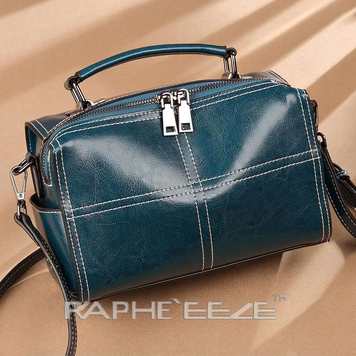 Mini Tote Handbag Purses for Women - Blue Color