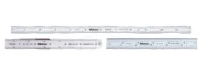 Mitutoyo Series 182 Steel Rulers, 12 in, 5R, Stainless Steel, Flexible, 182-223