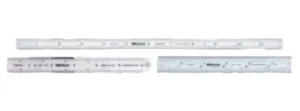 Mitutoyo Series 182 Steel Rulers, 12 in, 5R, Stainless Steel, Flexible, 182-223