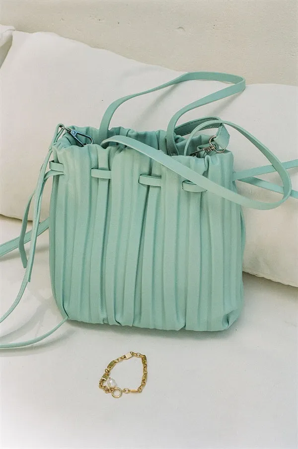 Nadia Pleated Bag - Mint