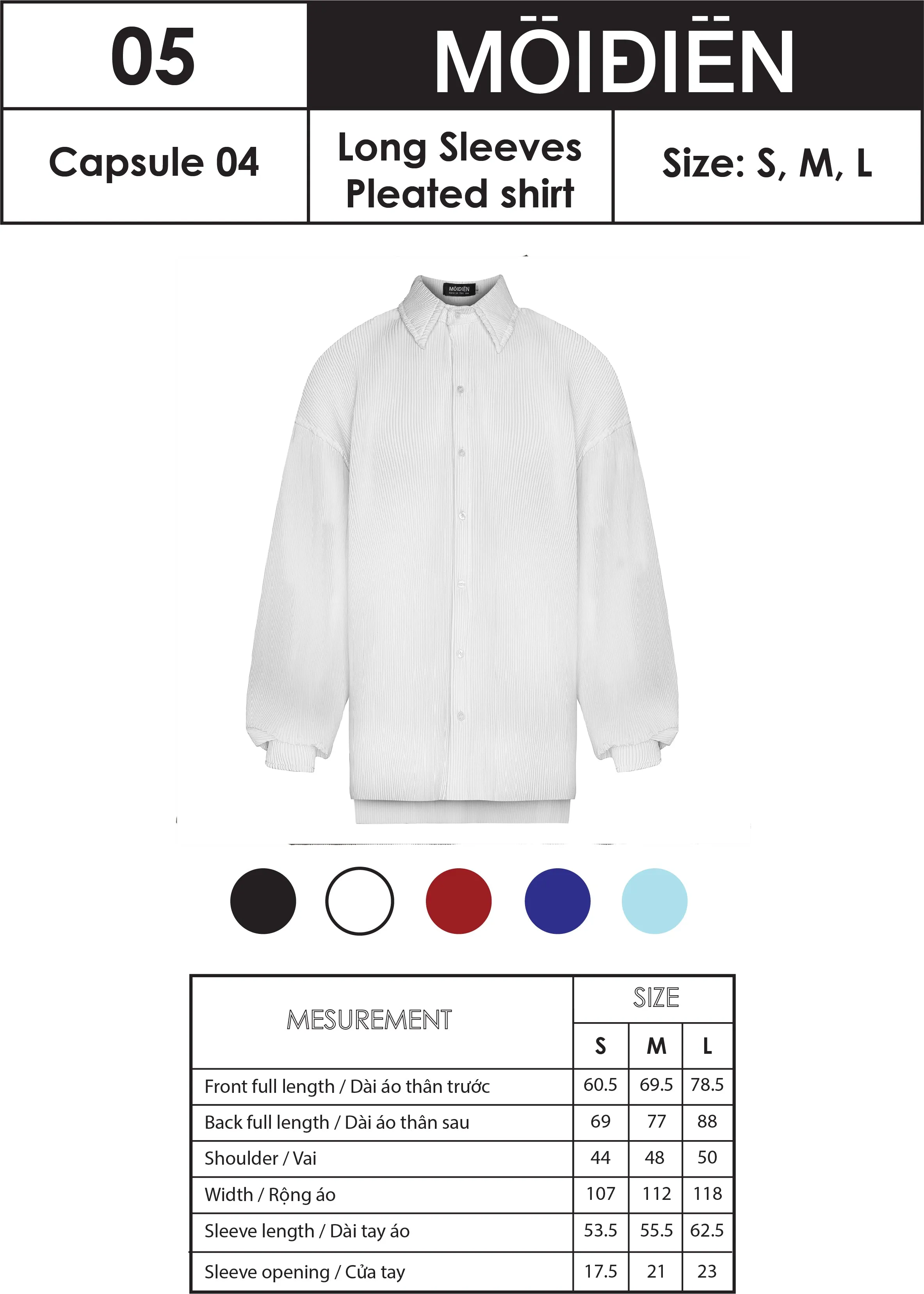 Nameless Pleated Shirt