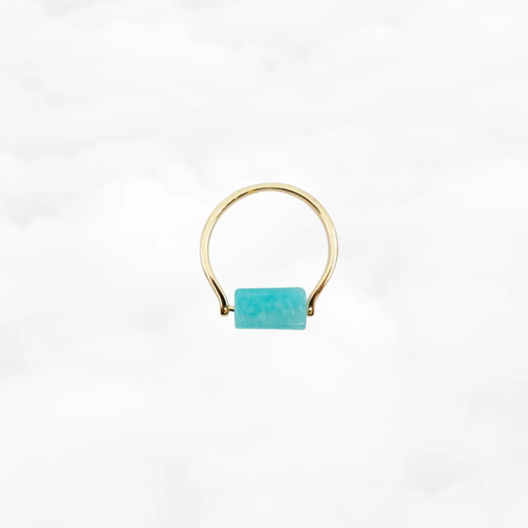 Natural Amazonite Stack Ring