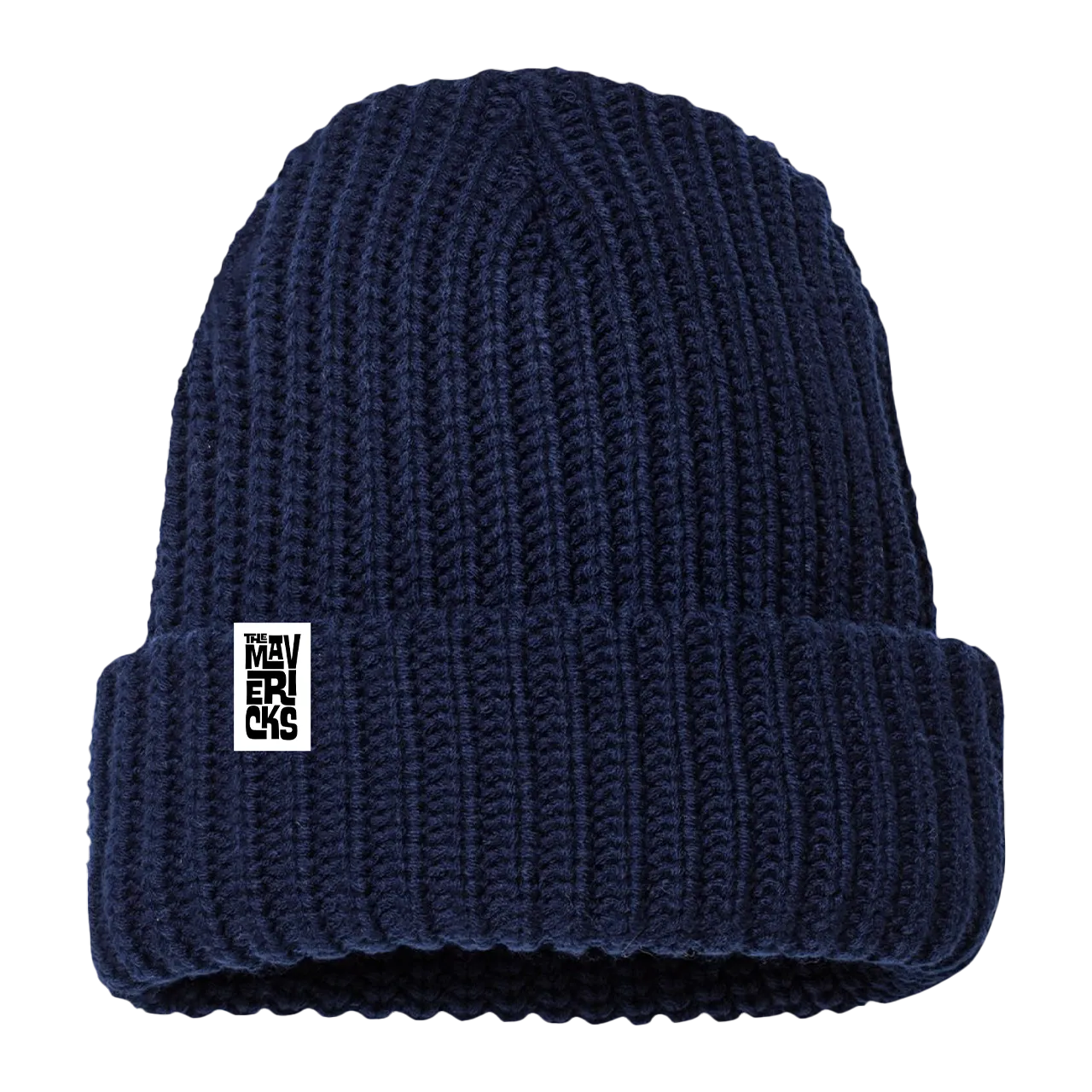 Navy Stacked Logo Beanie