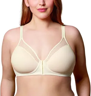 New WonderBra Plus Front Closing Spacer Fabric Bra, Sz 42DDD, also Fits 44DD!