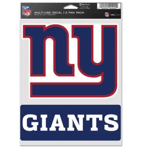New York Giants Decal Multi Use Fan 2 Pack