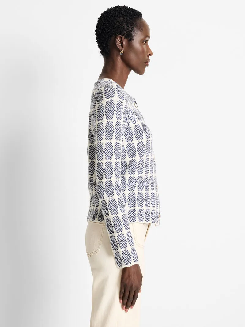 NIC ZOE Stacked Medallion Knit Jacket