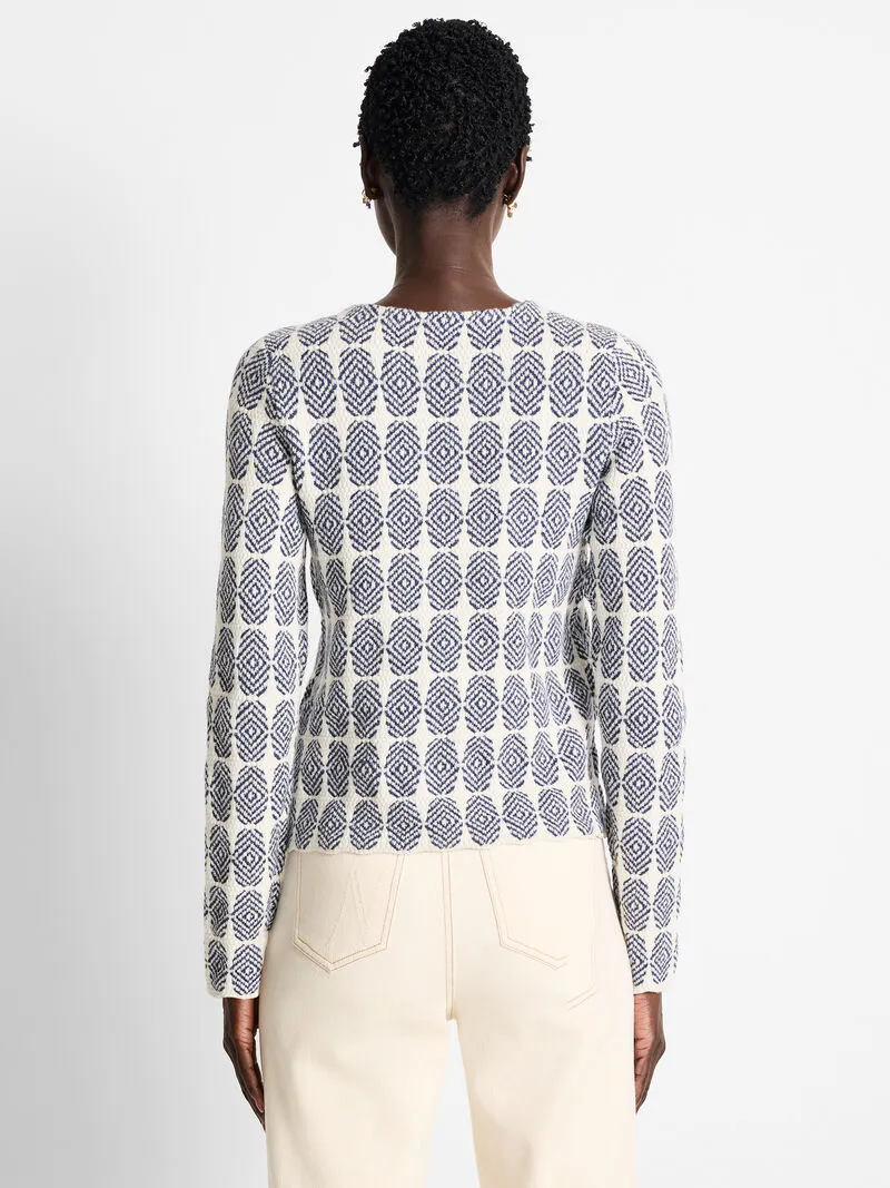 NIC ZOE Stacked Medallion Knit Jacket