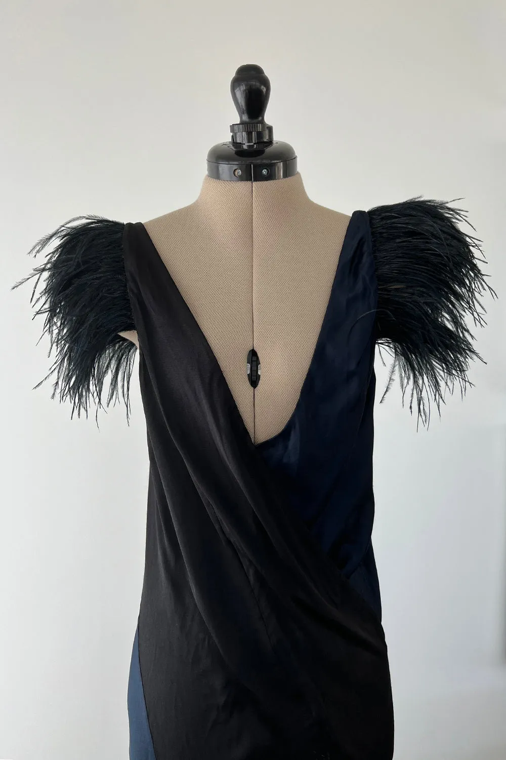 Nina Ricci Resort 2008 by Olivier Theyskens Bias Cut with Feather Detail