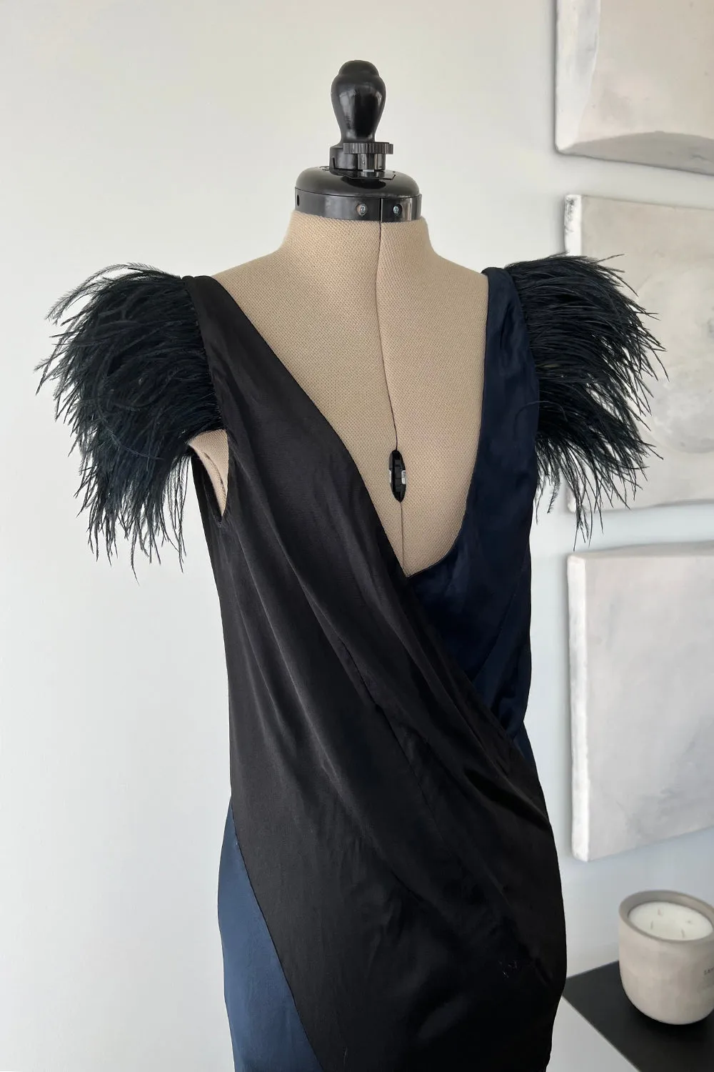 Nina Ricci Resort 2008 by Olivier Theyskens Bias Cut with Feather Detail