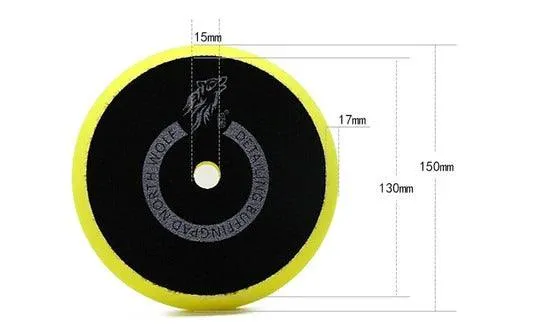 North Wolf DA Yellow Polishing Foam Pad, 5"