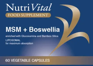 Nutrivital MSM   Boswellia Liposomal 60's