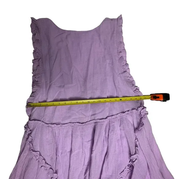 NWT Free People Lilac Ruffle Sleeveless Mini Dress m