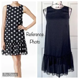 NWT Tommy Hilfiger Dotted Ruffled Hem Dress