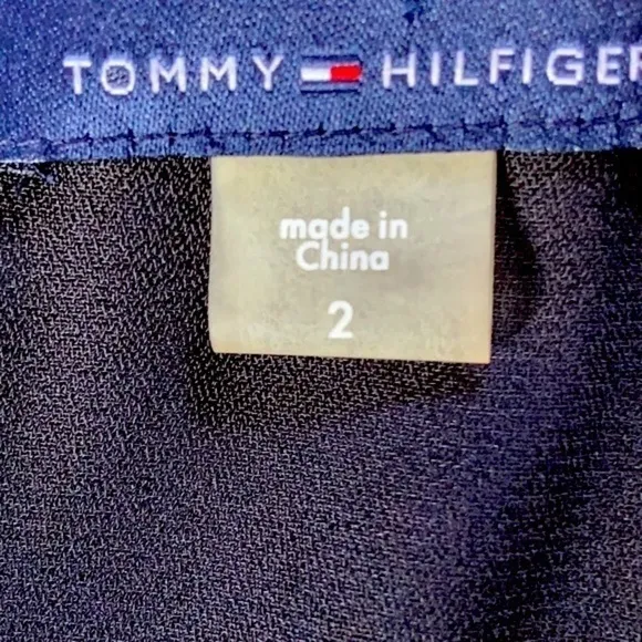 NWT Tommy Hilfiger Dotted Ruffled Hem Dress