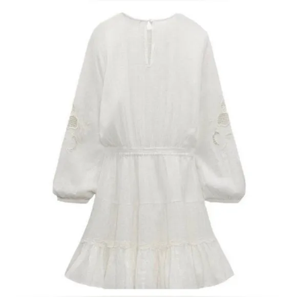 NWT Zara Cream Mini Dress