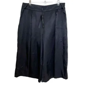 NWT Robert Rodriguez Black Lacy Satin Smudge Bermuda Short