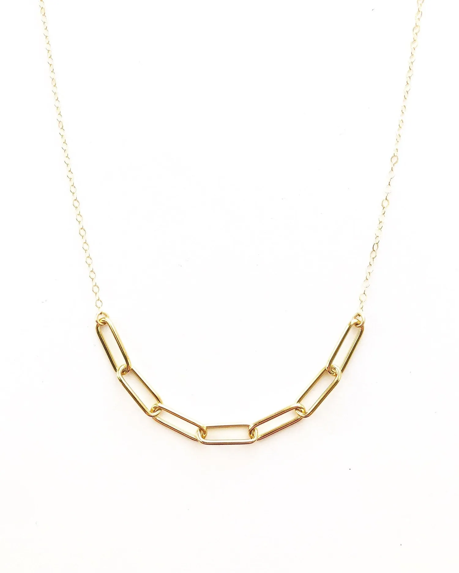 Open Links Bar Necklace