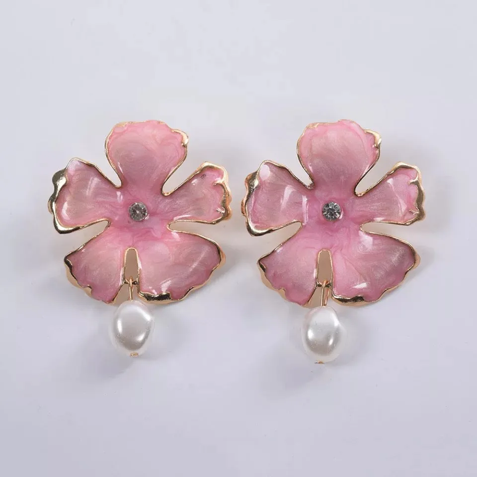 ORCHID STATEMENT EARRINGS