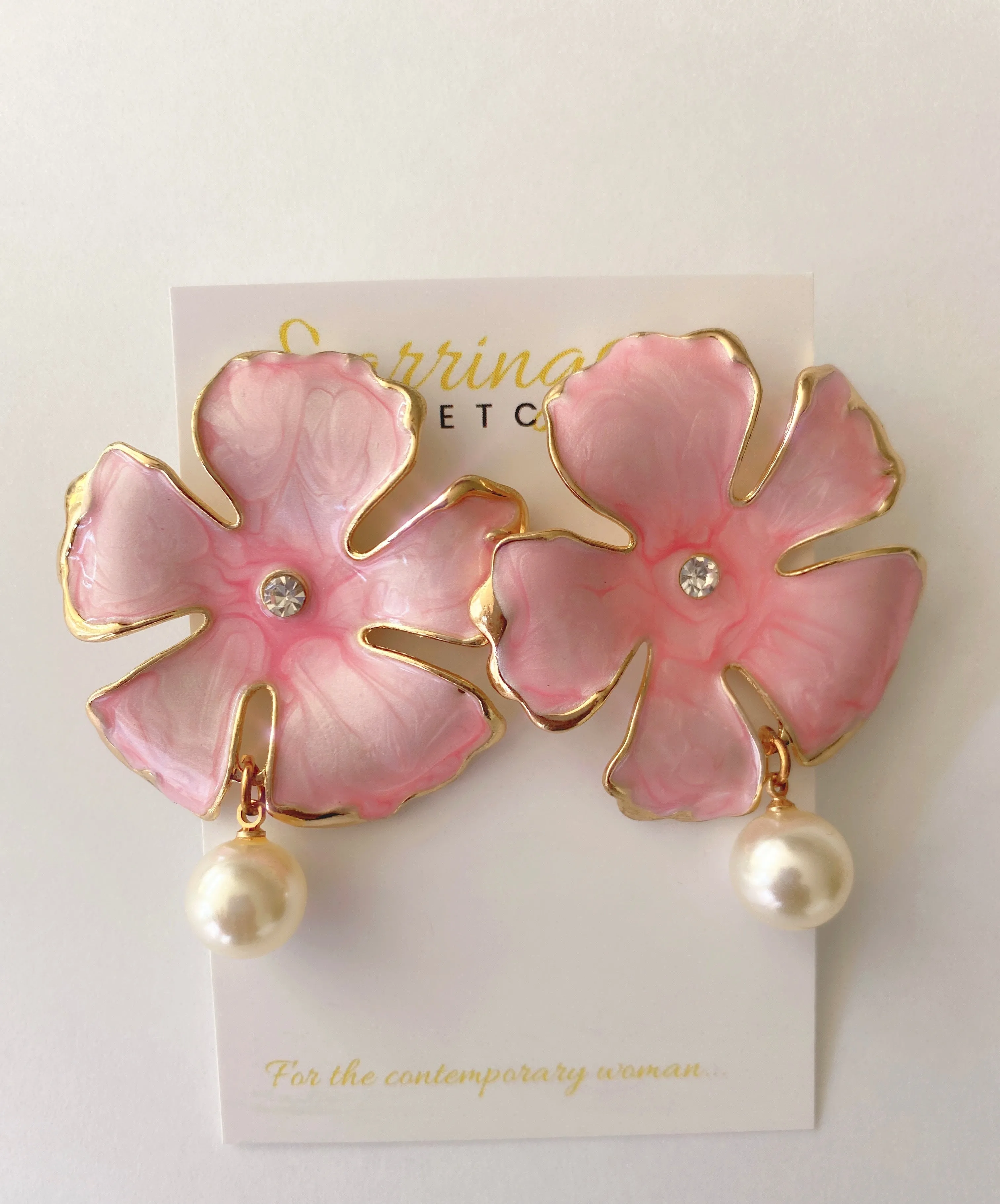 ORCHID STATEMENT EARRINGS