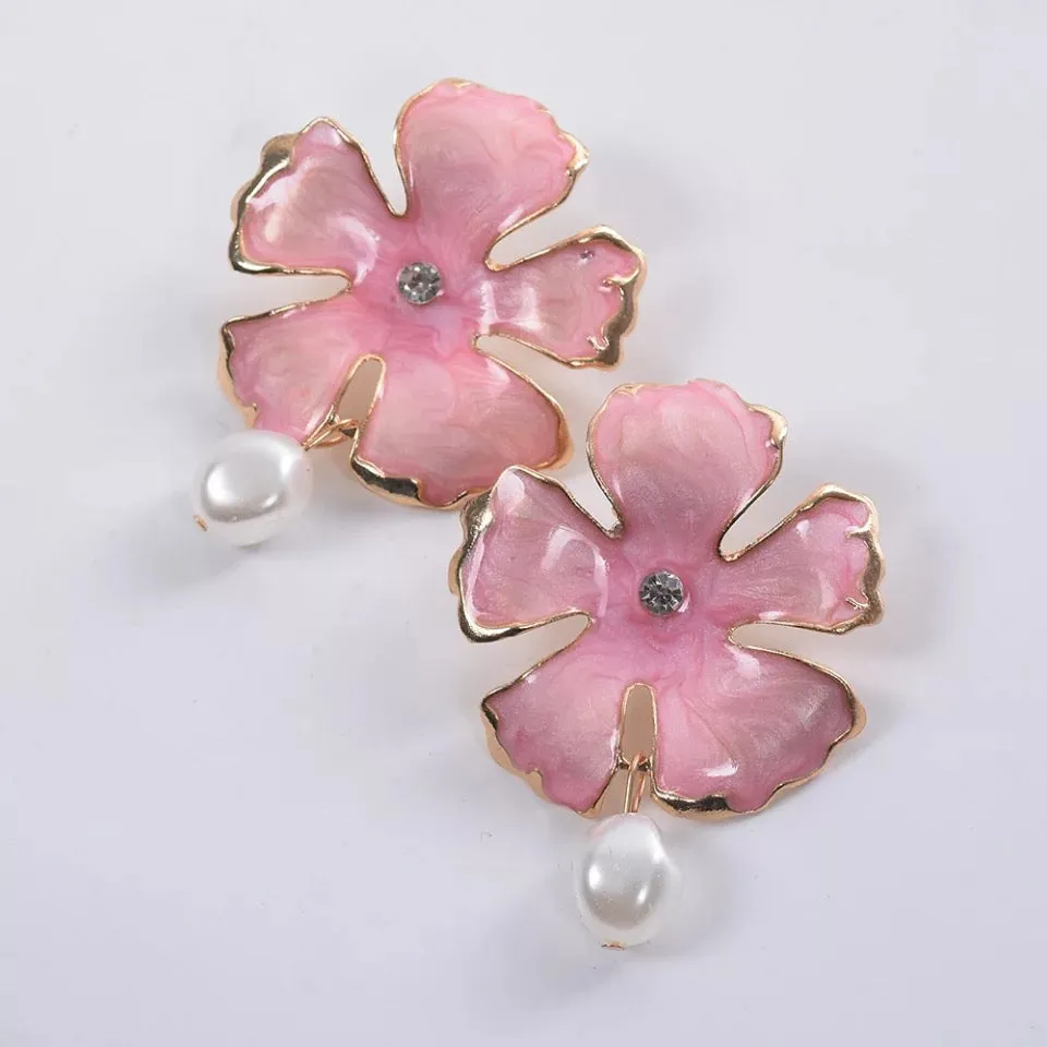 ORCHID STATEMENT EARRINGS