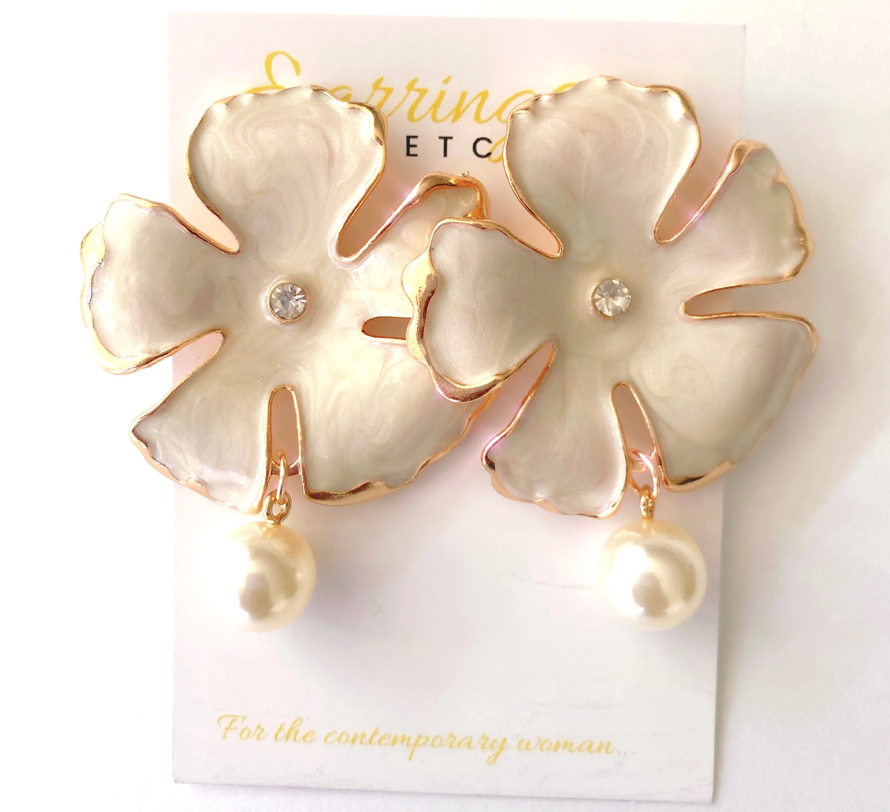 ORCHID STATEMENT EARRINGS