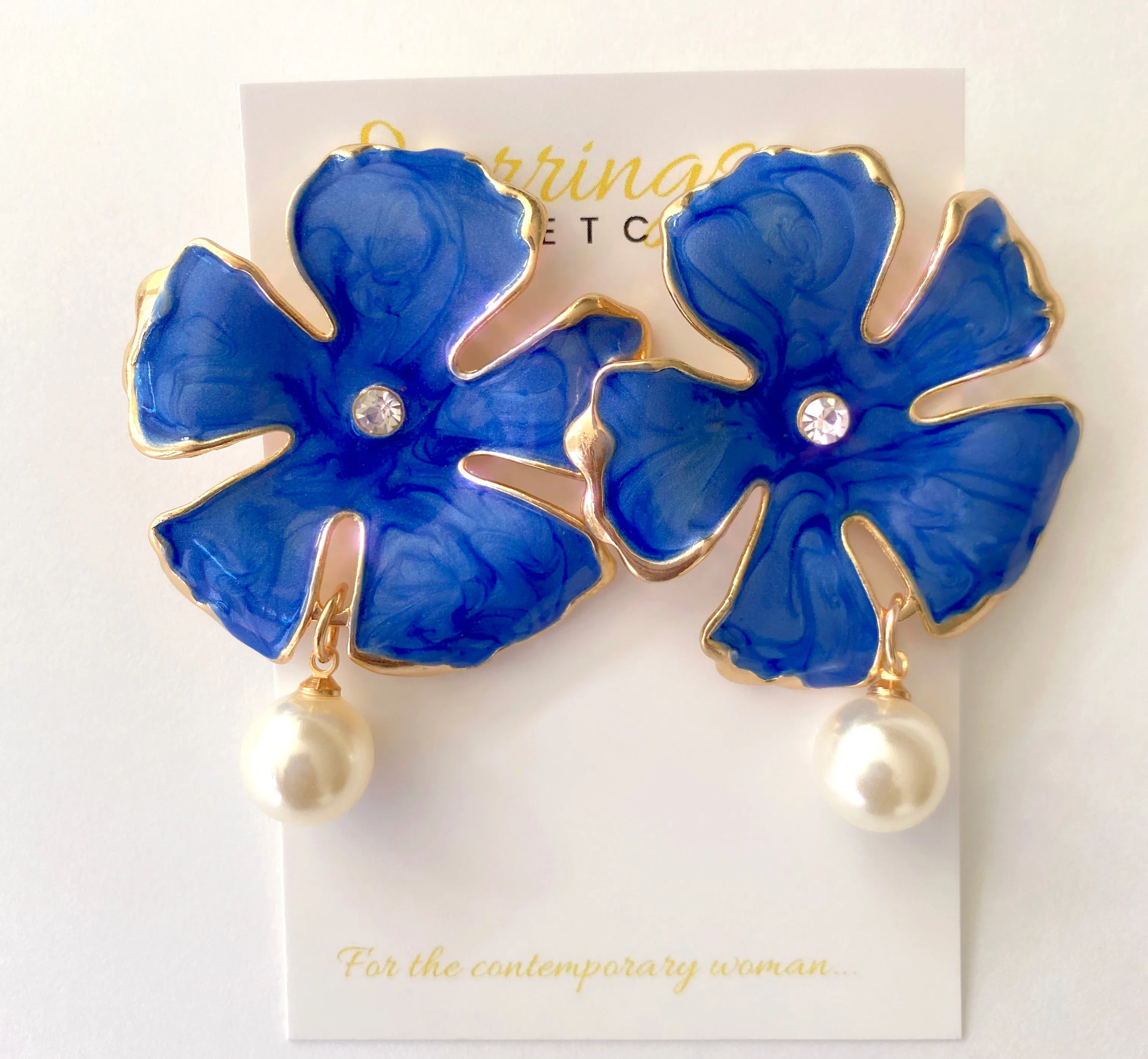 ORCHID STATEMENT EARRINGS
