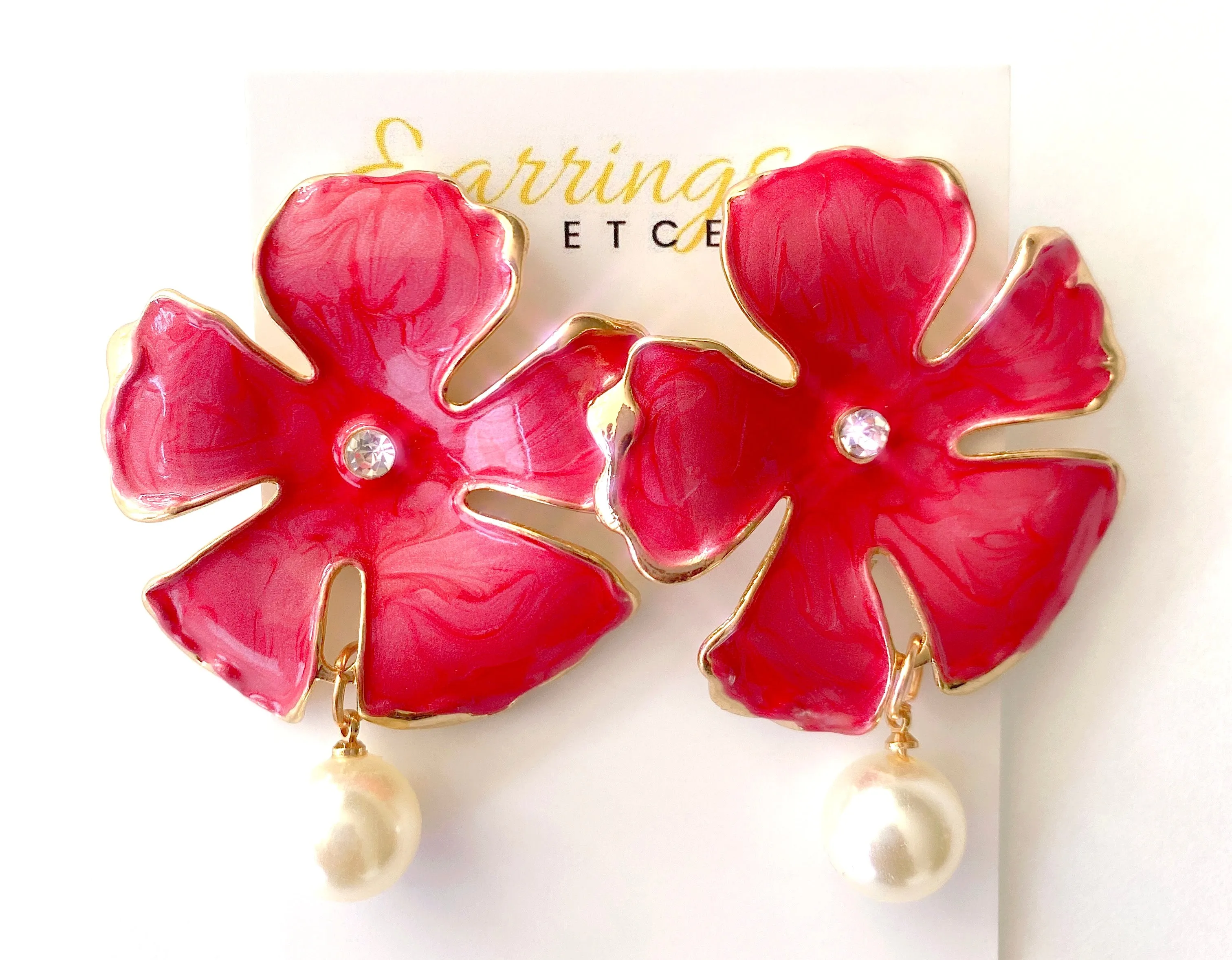 ORCHID STATEMENT EARRINGS