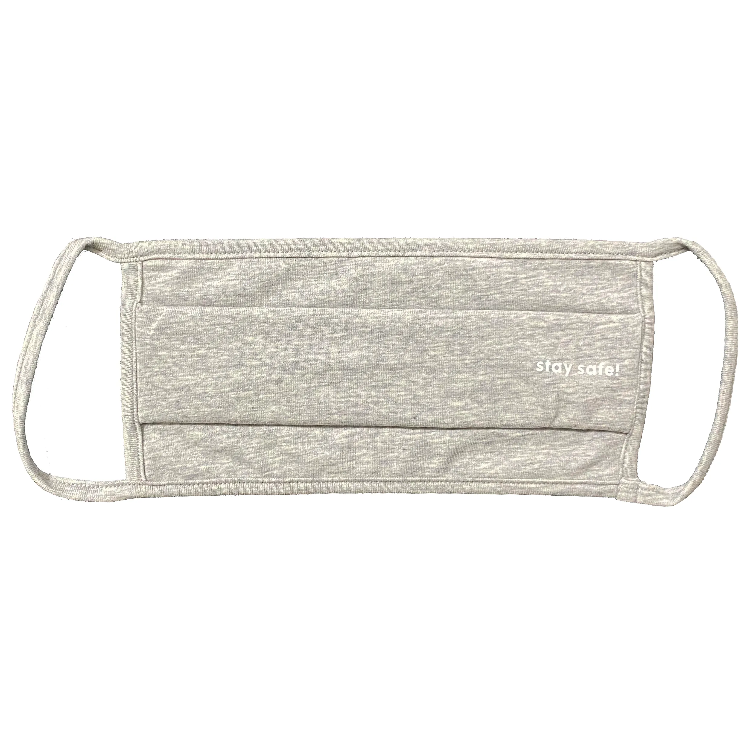 Organic Cotton Face Mask - Double Layers Face Mask - Reusable and Washable - Protective Dust Mask - Unisex Face Mask - Gray