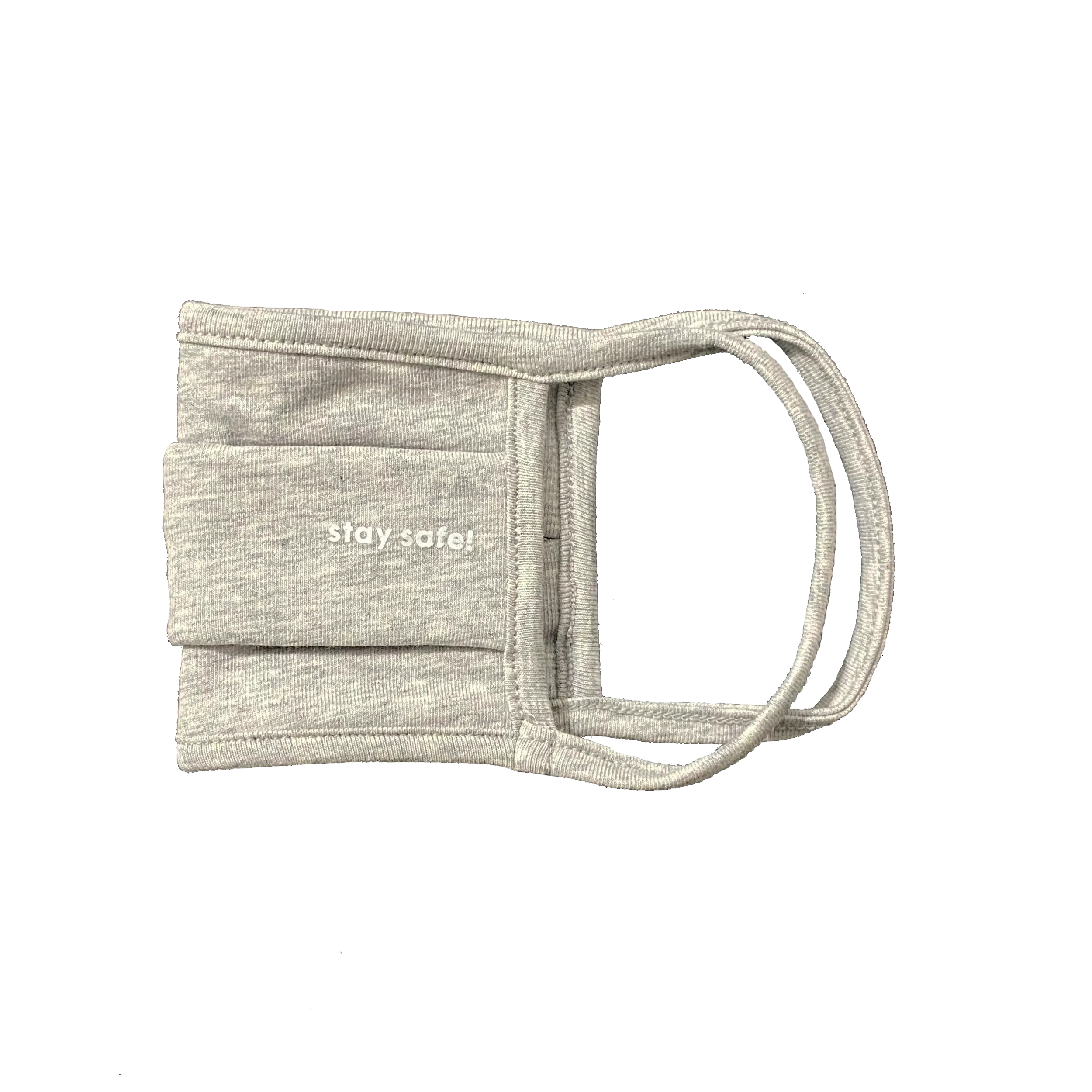 Organic Cotton Face Mask - Double Layers Face Mask - Reusable and Washable - Protective Dust Mask - Unisex Face Mask - Gray
