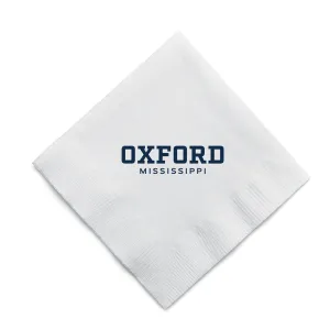Oxford MS Stacked Cocktail Napkins