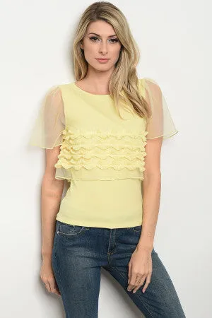 Palazzo Yellow Tank Top