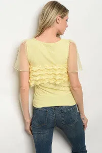 Palazzo Yellow Tank Top