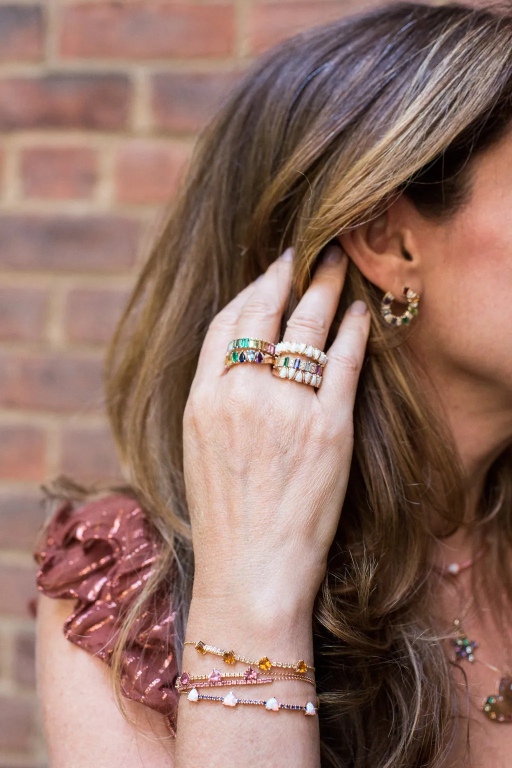 Paloma Statement Baguette Studs