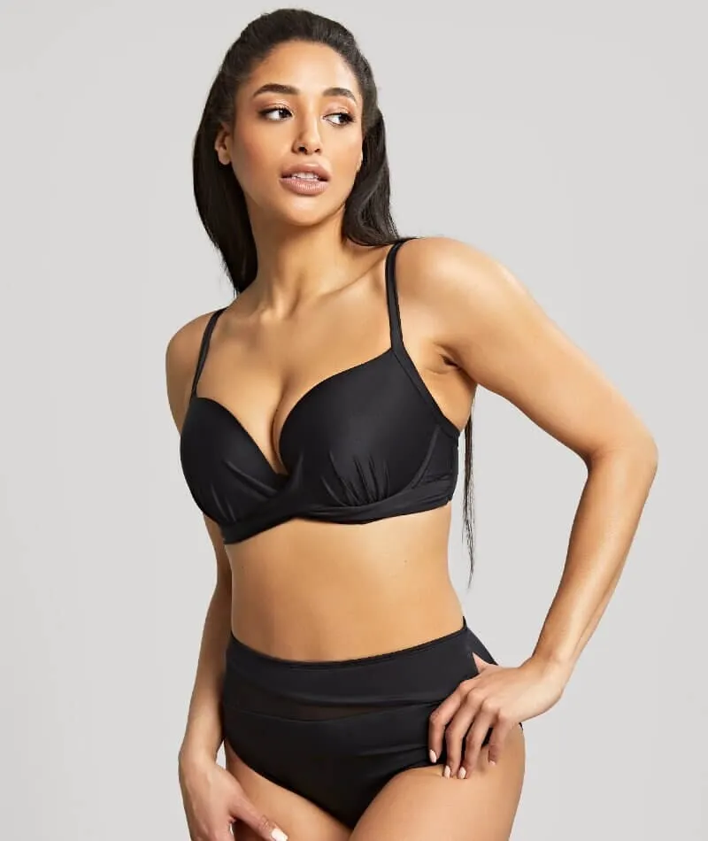 Panache Swimwear Serenity Plunge D-H Cup Bikini Top - Noir