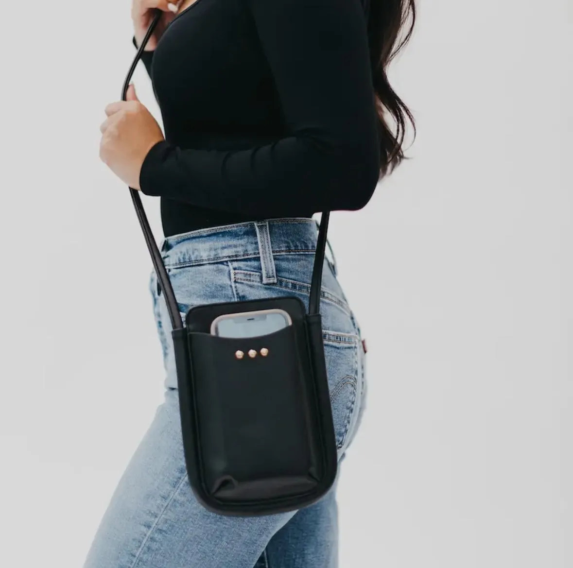 Parker Phone Crossbody Bag | Black