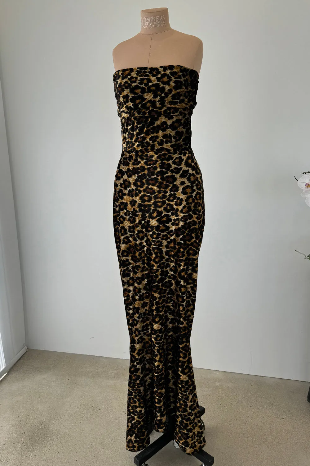 Patrick Kelly 1989 Tie Back Leopard Dress