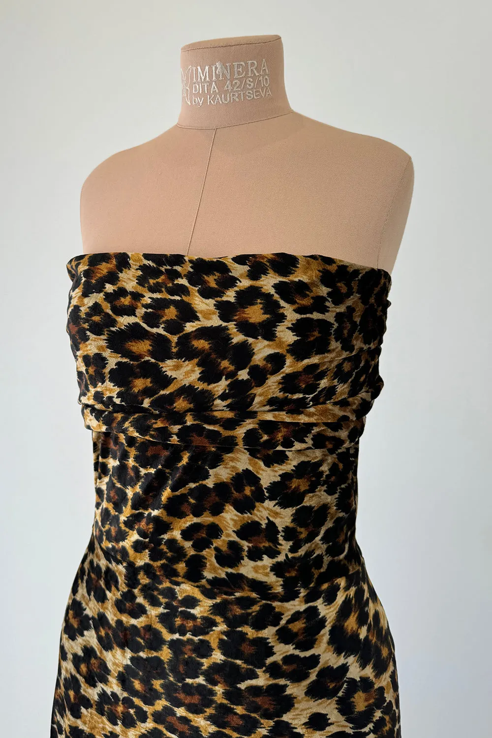 Patrick Kelly 1989 Tie Back Leopard Dress