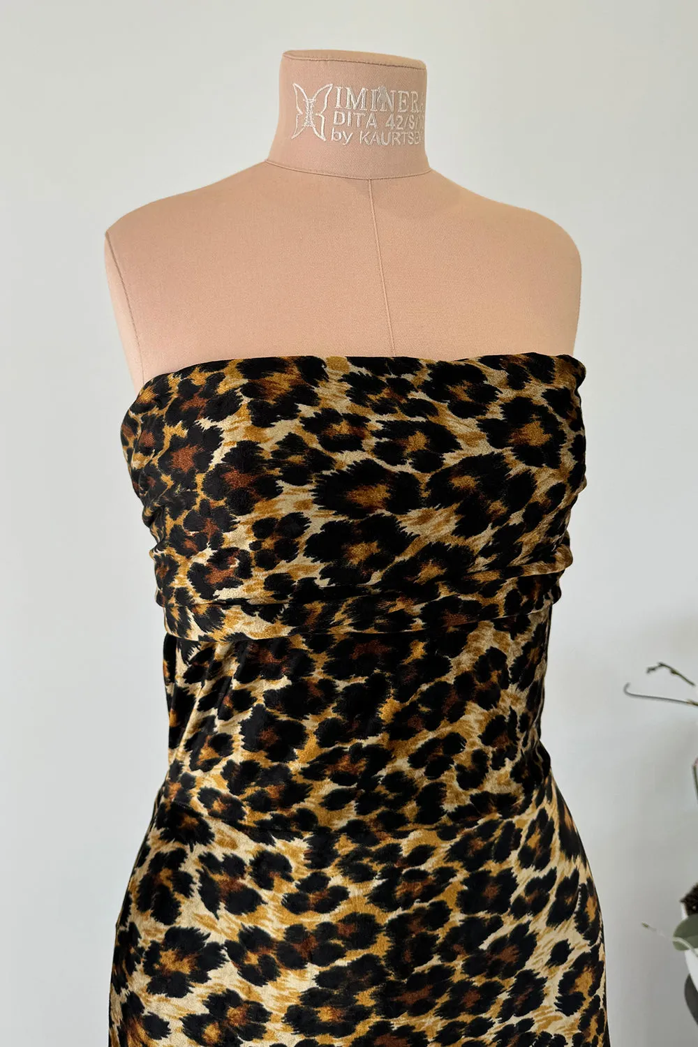 Patrick Kelly 1989 Tie Back Leopard Dress