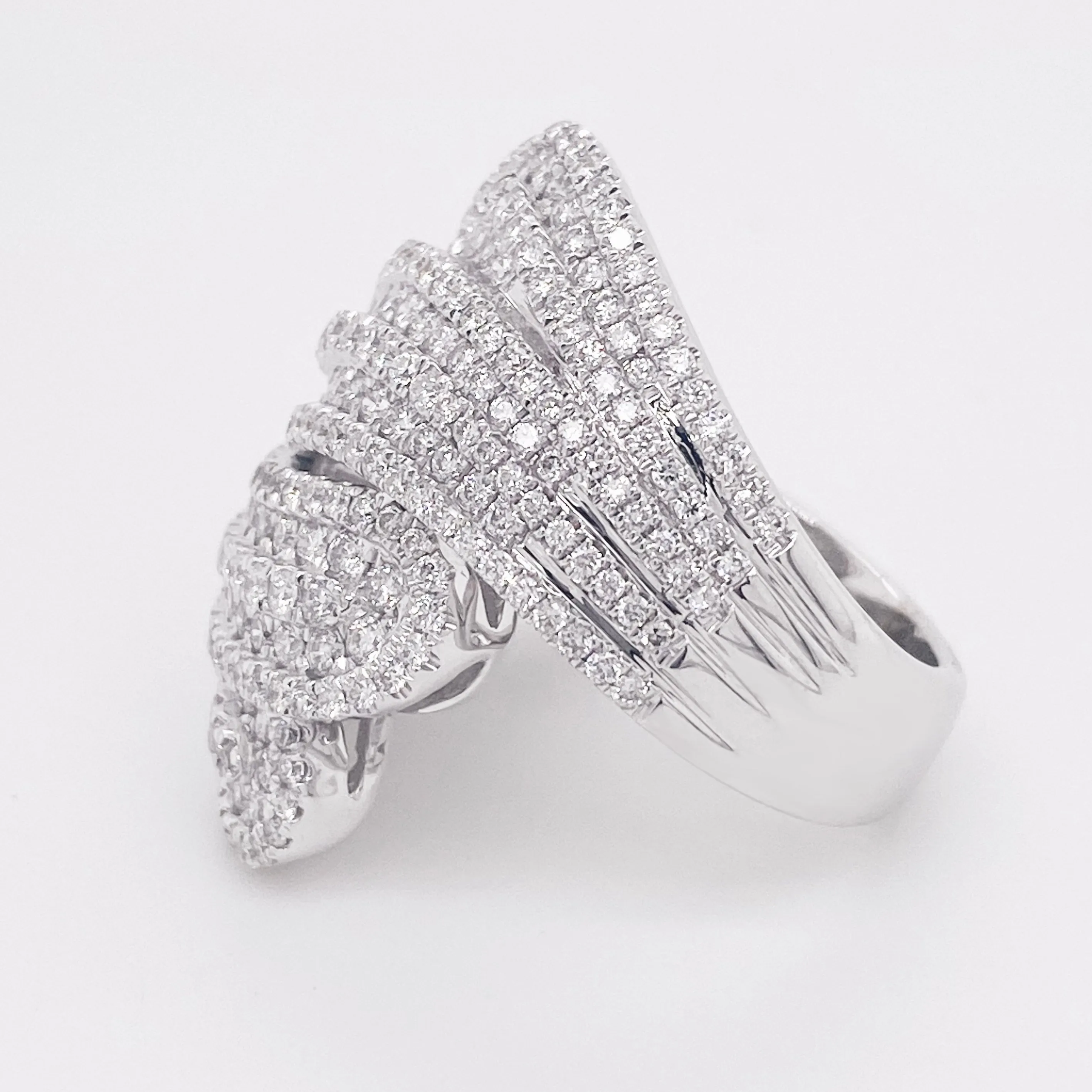 Pave Diamond Statement Ring